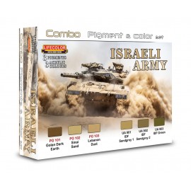 Pigments and colours Lifecolor for Israeli Army SPG01